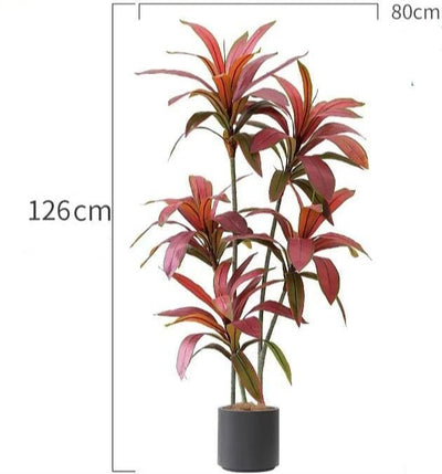 Plante Artificielle Dracaena Colorée - Haut de Gamme