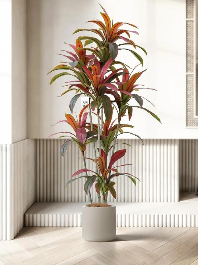 Plante Artificielle Dracaena Colorée - Haut de Gamme