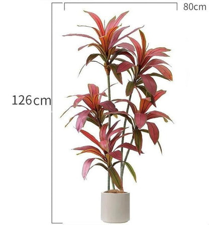 Plante Artificielle Dracaena Colorée - Haut de Gamme