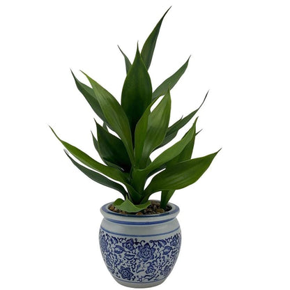 Plante artificielle en pot avec pot chinois – 32 cm