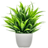 Plante artificielle en pot - Feuillage vert vif - 18 cm