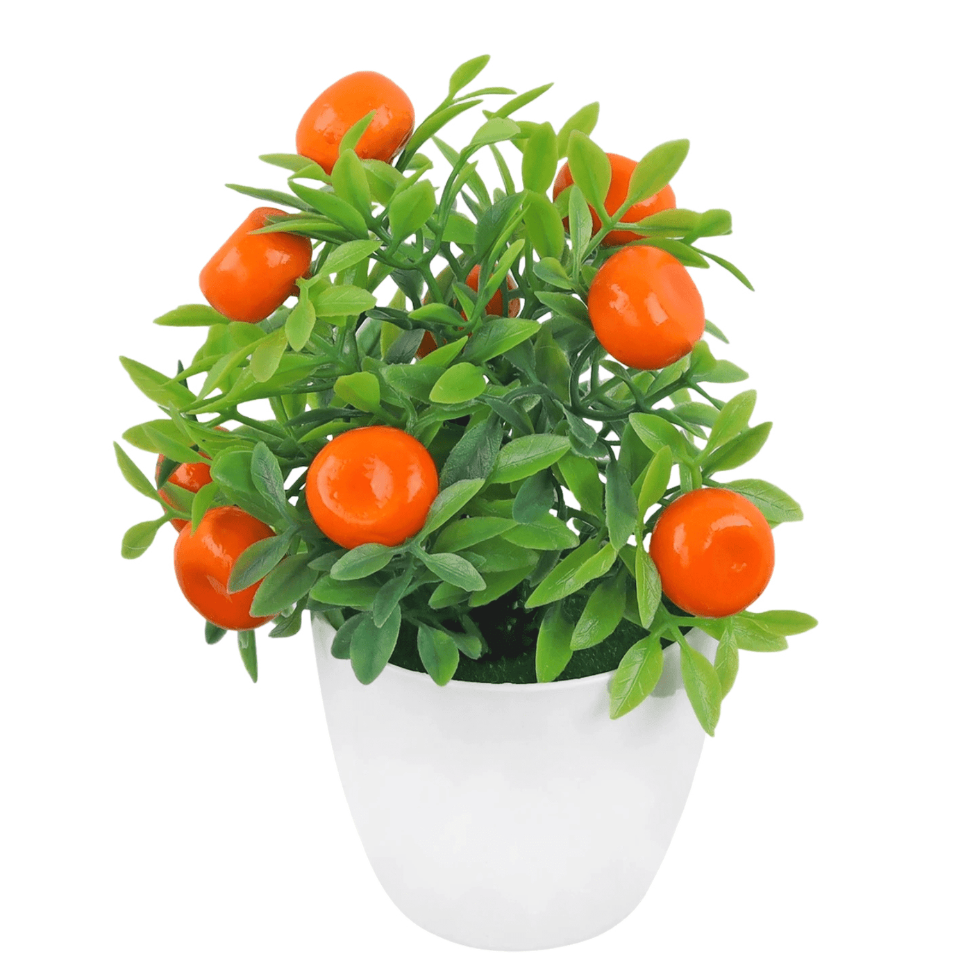 Plante artificielle en pot - Oranger décoratif pour intérieur - 17 cm