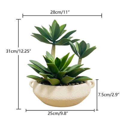 Plante Artificielle Grasse avec Pot (succulente)