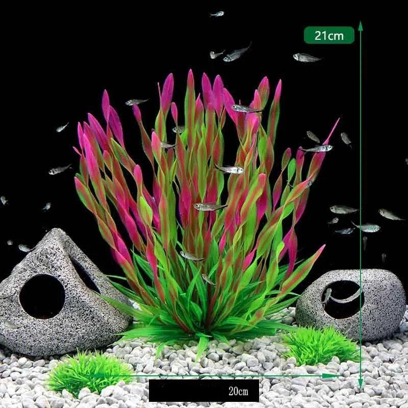 Plante Artificielle pour Aquarium - Explosion de Couleurs - 21 cm