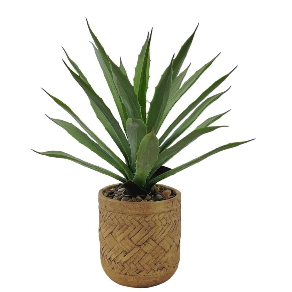 Plante Artificielle Réaliste Agave en Pot