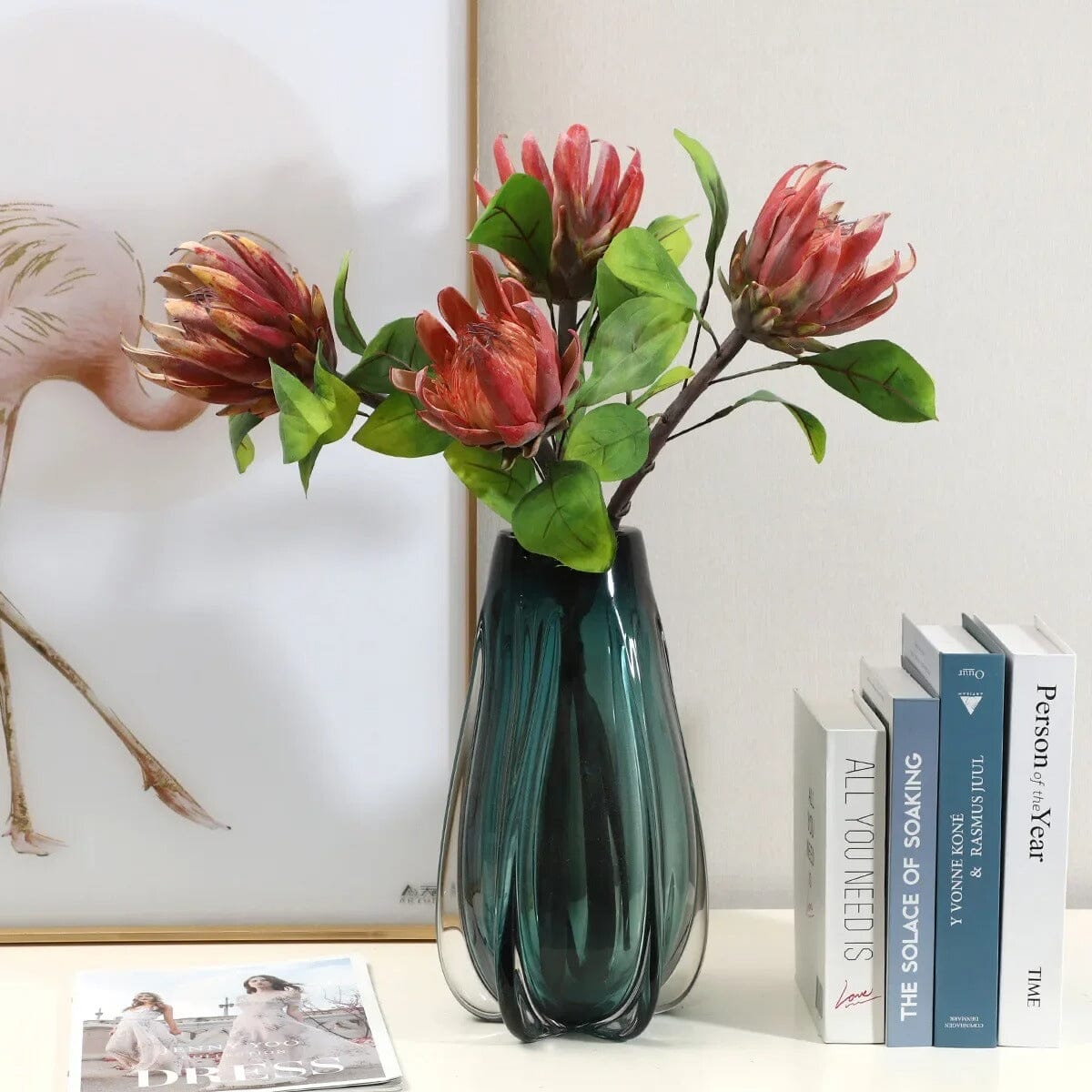 Protea Artificielle Haut de Gamme - 63 cm