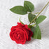 Rose artificielle Rouge - 50 cm (Lot de 5)