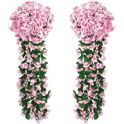 Guirlandes de Fleurs Artificielles Suspendues - Rose