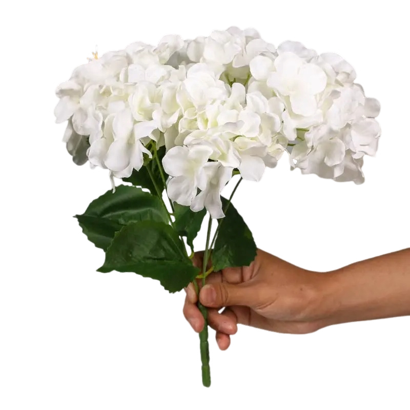 Bouquet d’Hortensia Artificiel Blanc