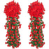 Guirlandes de Fleurs Artificielles Suspendues - Rouge