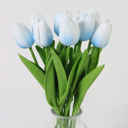 Bouquet Tulipe Artificielle - Bleu (10 Fleurs)