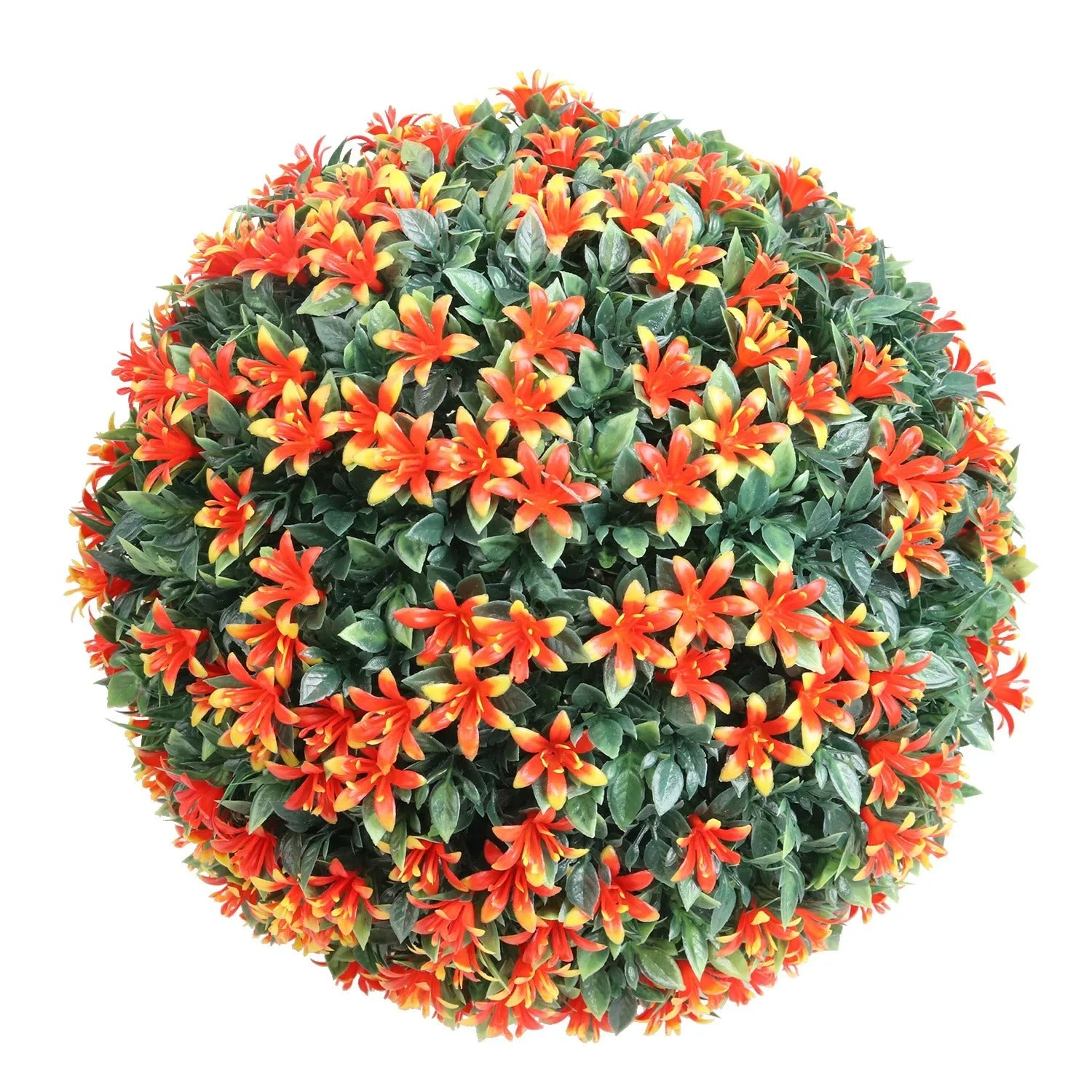 Plante Boule Artificielle avec Fleurs Orange