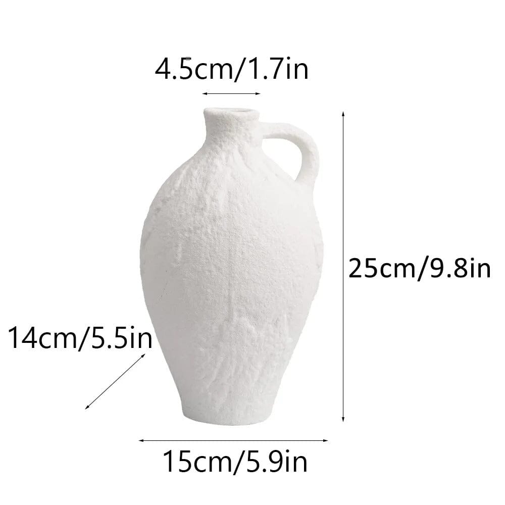 Vase Blanc Pampa - 25 cm