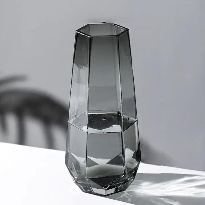 Vase en Verre Géométrique - 25 cm