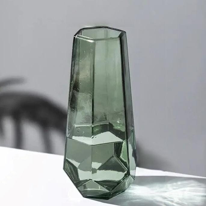 Vase en Verre Géométrique - 25 cm